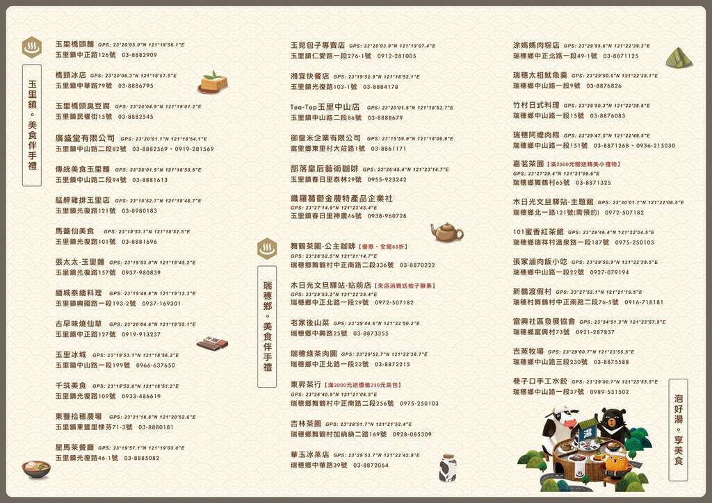 『花蓮。瑞穗』 2020台灣好湯-泡好湯享美食 訂房送美食券200元請你免費吃喝玩樂 ｜虎爺溫泉會館/木日光文旦驛站/東昇茶行/富興村鳳梨公園/綠茶肉圓/竹村日式料理/華玉冰果店。