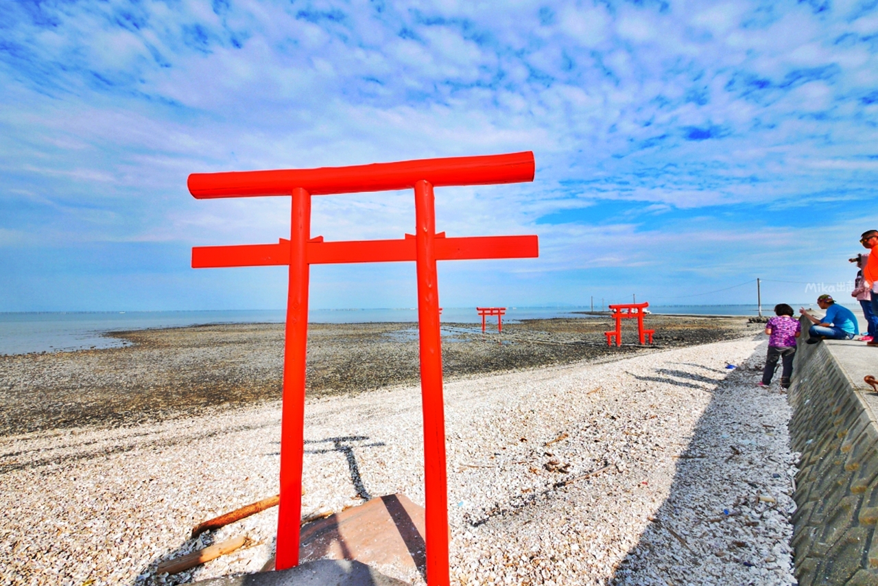 【日本】佐賀 沖之神｜ 傳說中的大魚神社「海中鳥居」，潮汐大起大落的有明海中，退潮才會現身 陸海連一線鳥居。