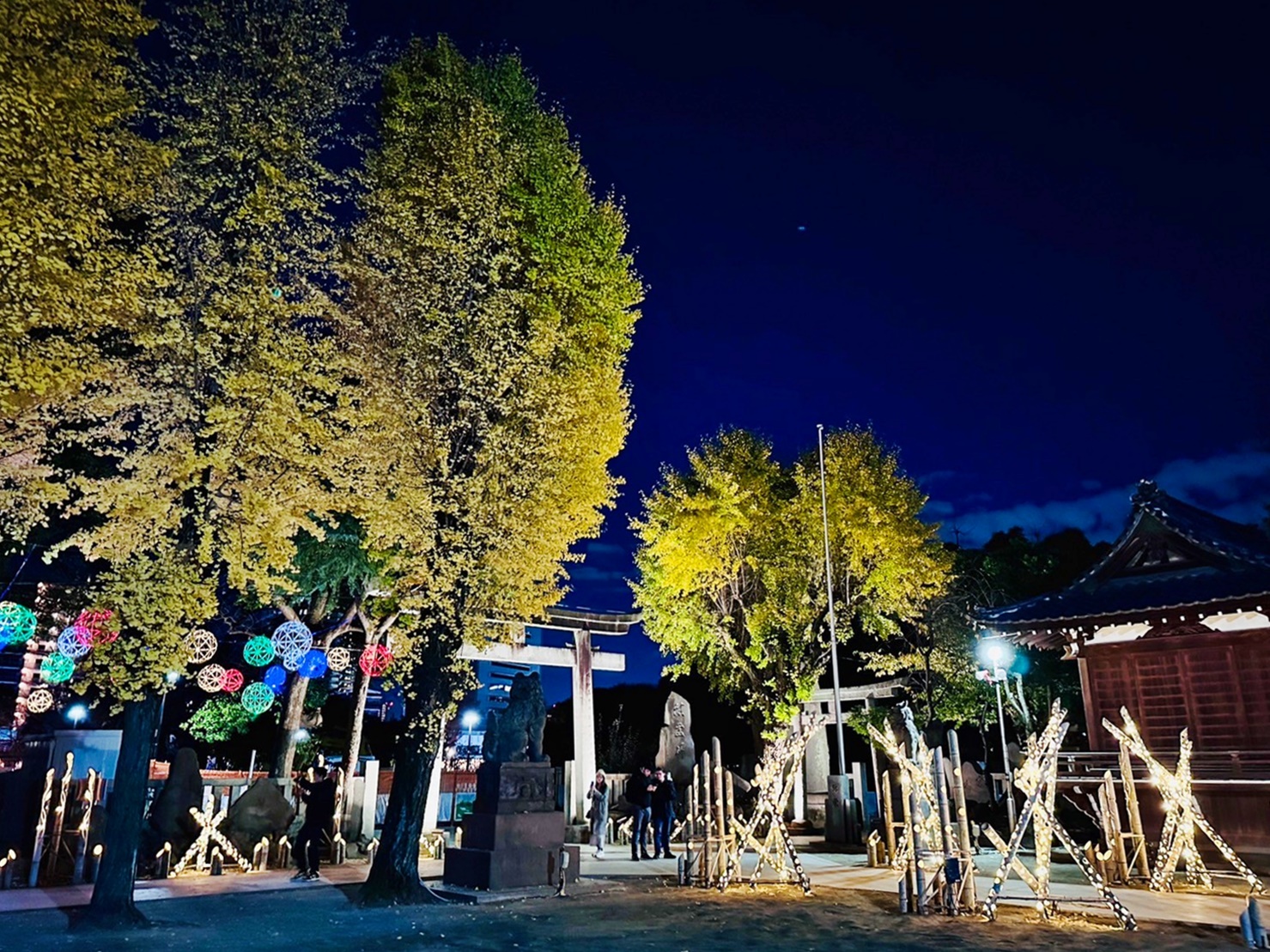 【日本】 東京晴空塔 牛嶋神社｜晴空塔周邊景點 罕見三輪鳥居的古老神社，期間限定神社燈光展。