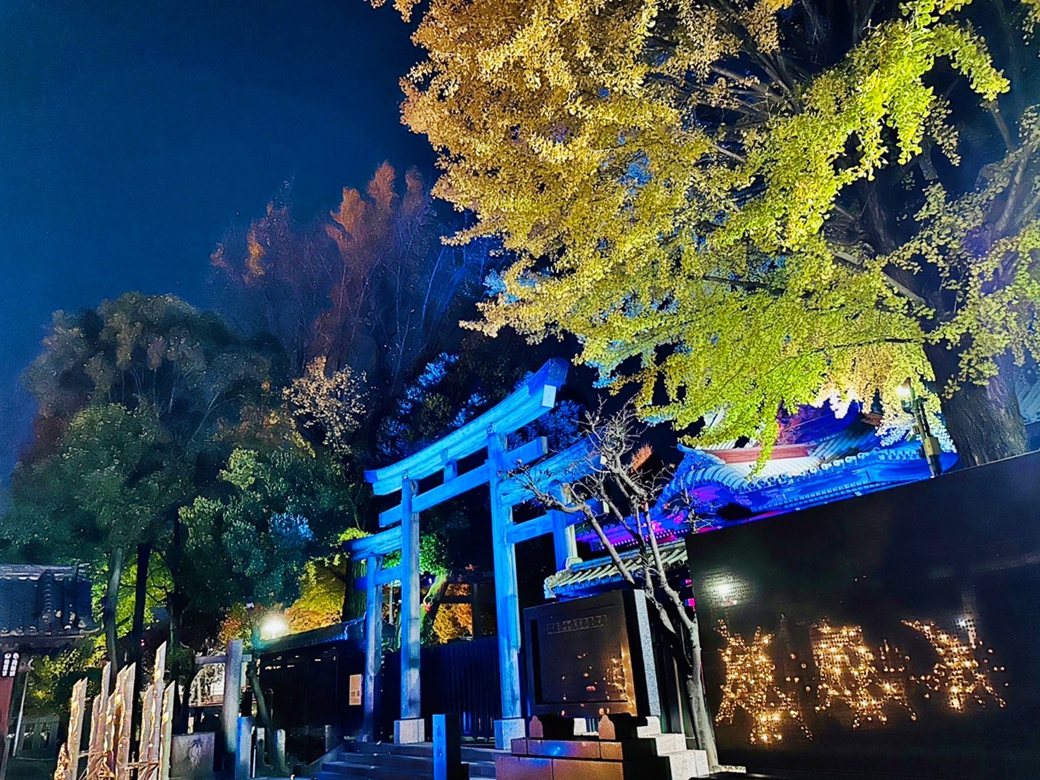 【日本】 東京晴空塔 牛嶋神社｜晴空塔周邊景點 罕見三輪鳥居的古老神社，期間限定神社燈光展。