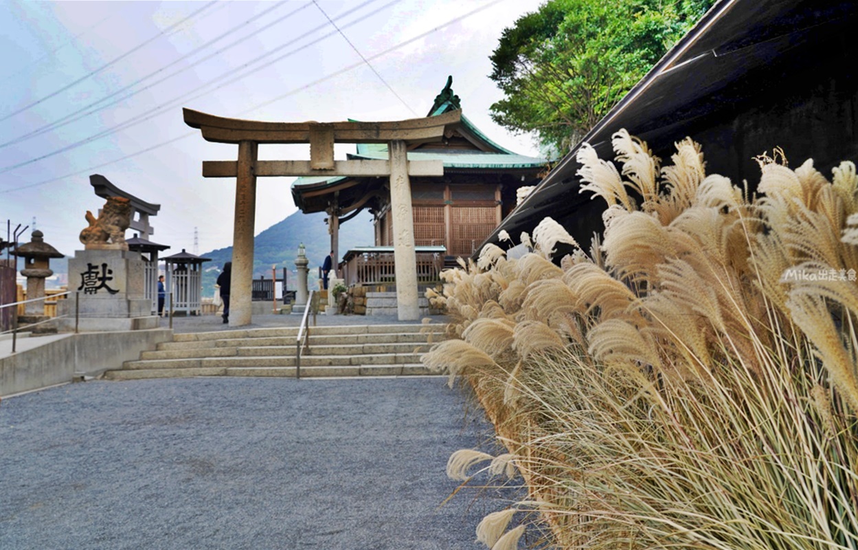 【日本】 北九州 和布刈神社｜門司港景點  面向關門海峽  九州最北端神社，還有超可愛 用釣的河豚御神籤以及海中石燈籠。