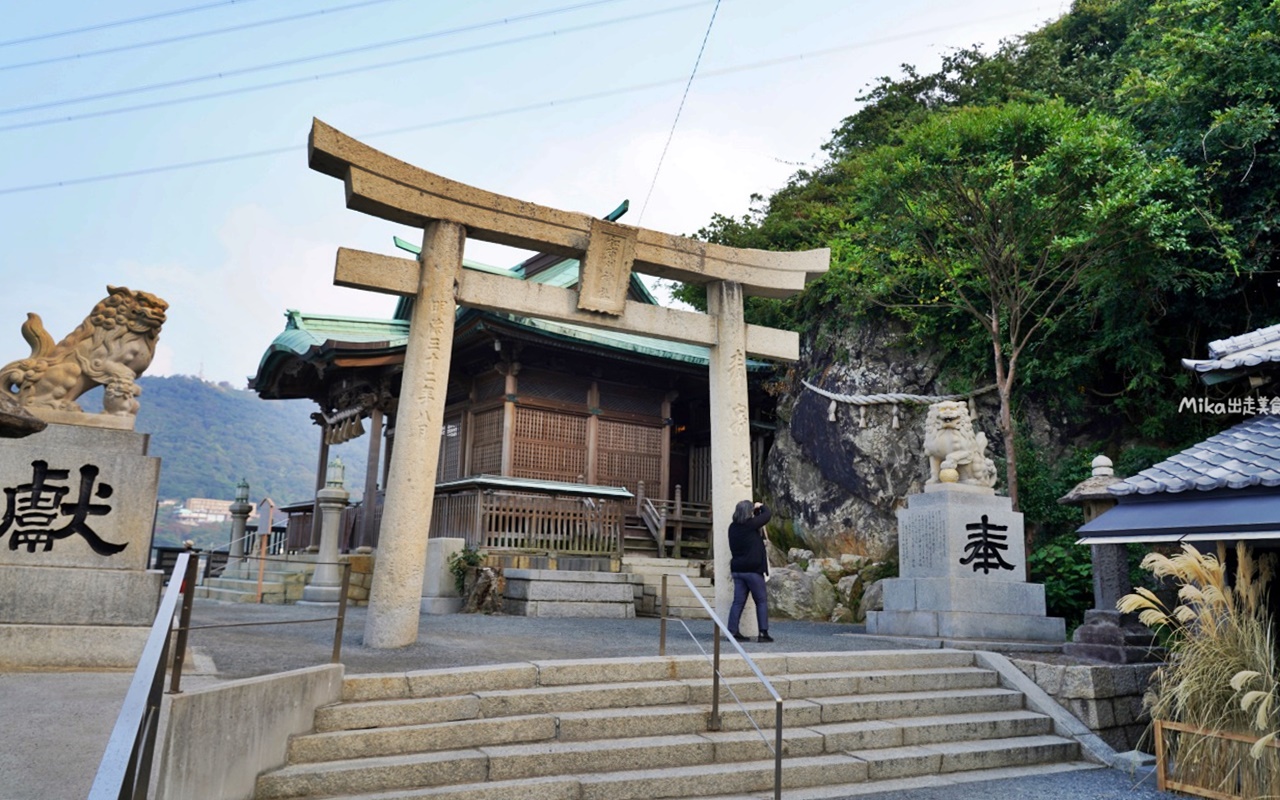 【日本】 北九州 和布刈神社｜門司港景點  面向關門海峽  九州最北端神社，還有超可愛 用釣的河豚御神籤以及海中石燈籠。