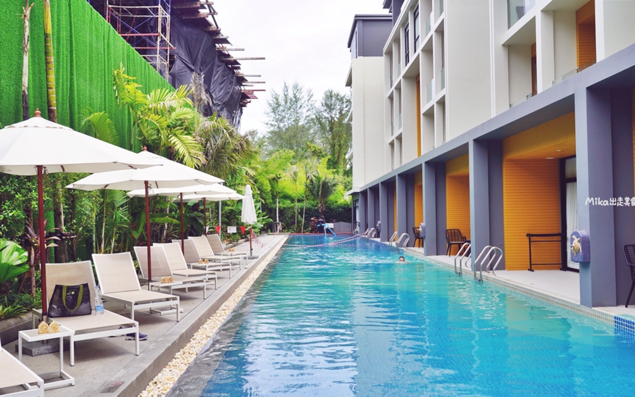 【泰國】 普吉島  Wyndham Garden Naithon Phuket｜鄰近機場 溫馨小巧的公寓飯店，步行5分鐘即可抵達海灘，飯店一樓可直通泳池。