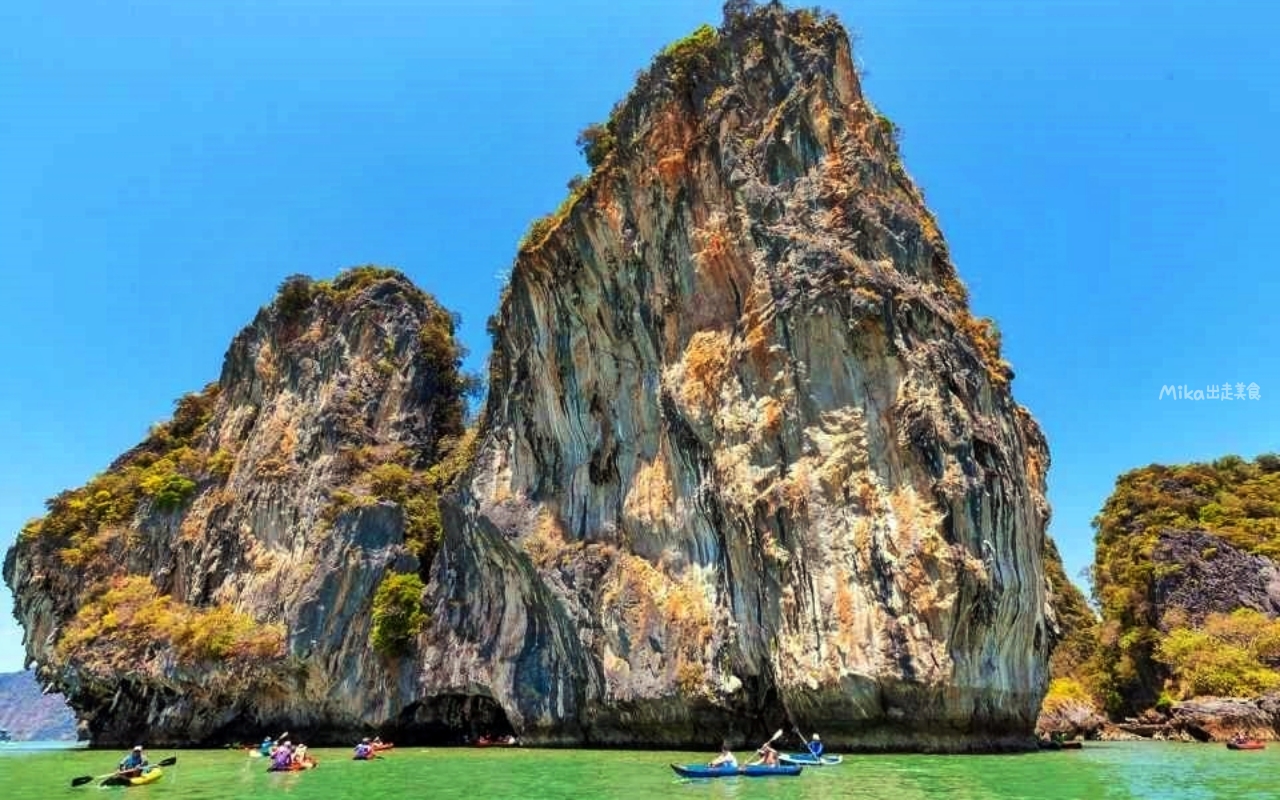 【泰國】 普吉島 攀牙灣國家公園｜搭乘⻑尾船遊覽攀⽛灣海上桂林，造訪國際電影場景拍攝地：割喉島＋007島。