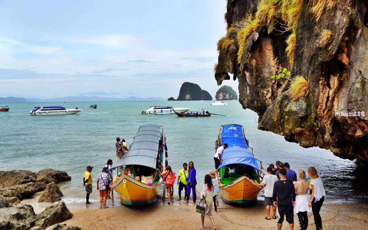 【泰國】 普吉島 攀牙灣國家公園｜搭乘⻑尾船遊覽攀⽛灣海上桂林，造訪國際電影場景拍攝地：割喉島＋007島。