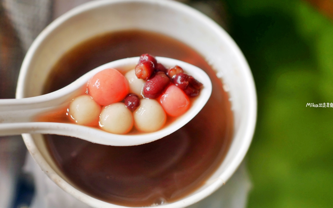 【桃園】 中壢 冷凍酷紅豆湯圓｜中原夜市  夏天賣雪花冰，冬天賣熱甜湯，推薦古早味紅豆湯圓。