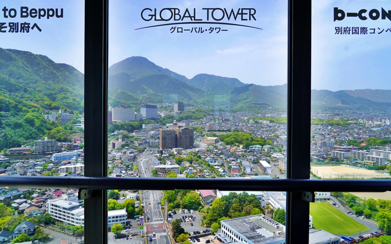 【日本】別府 世界之塔Global Tower｜新夜景勝地  高125公尺的環繞式展望台，整個別府盡收眼底，超好拍。