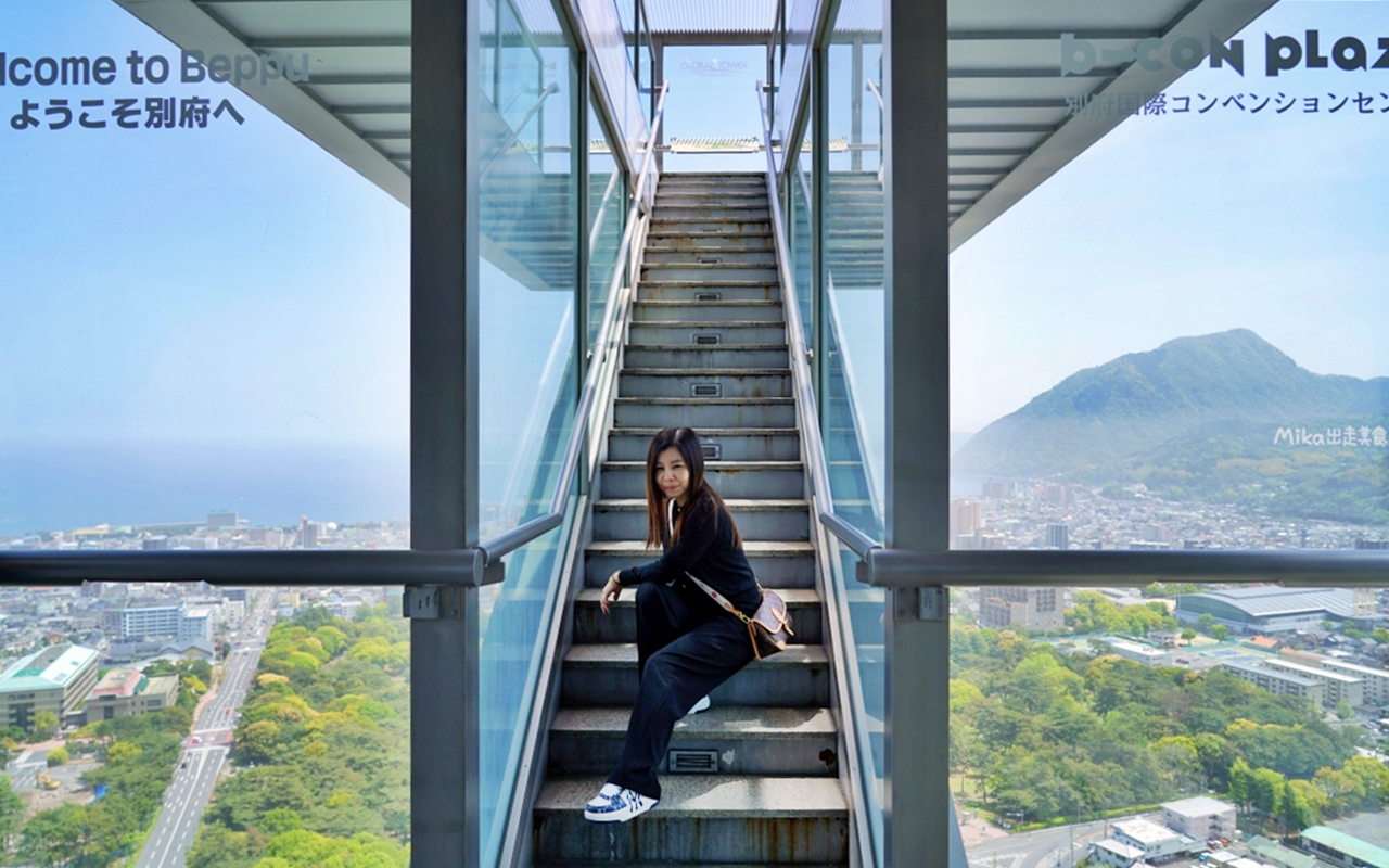 【日本】別府 世界之塔Global Tower｜新夜景勝地  高125公尺的環繞式展望台，整個別府盡收眼底，超好拍。
