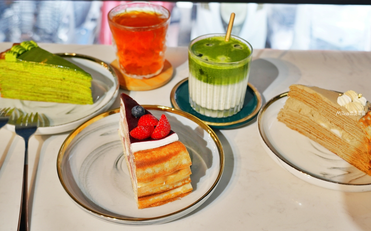 【台中】北區 香緹果子咖啡館｜台中第一名 千層蛋糕！人氣排隊名店，多達25層，奶油香甜不膩口。