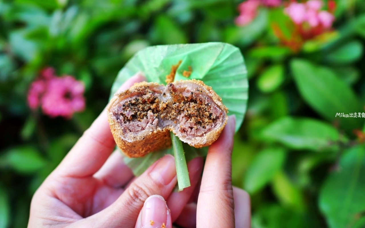 【台中】 中區 久味大姐手工麻糬@台中綠川店｜來自草屯的純米麻糬，既兼具傳統手工又有精美時尚包裝，長圓造型、鹹甜口味都有，台中最佳伴手禮推薦。