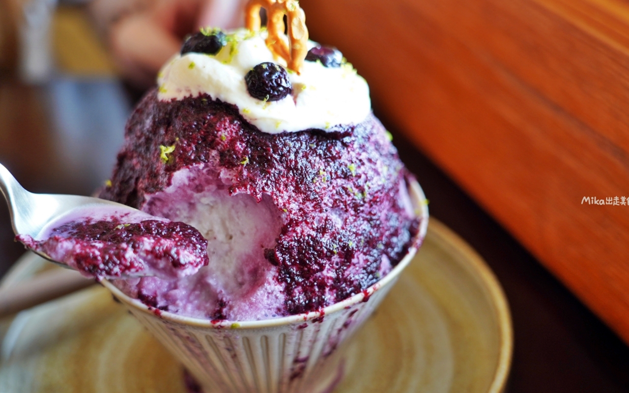 【澎湖】 藍冉YUKKURI — 日式刨冰｜手工自製 文青日式刨冰店，藍莓生起司好好吃。