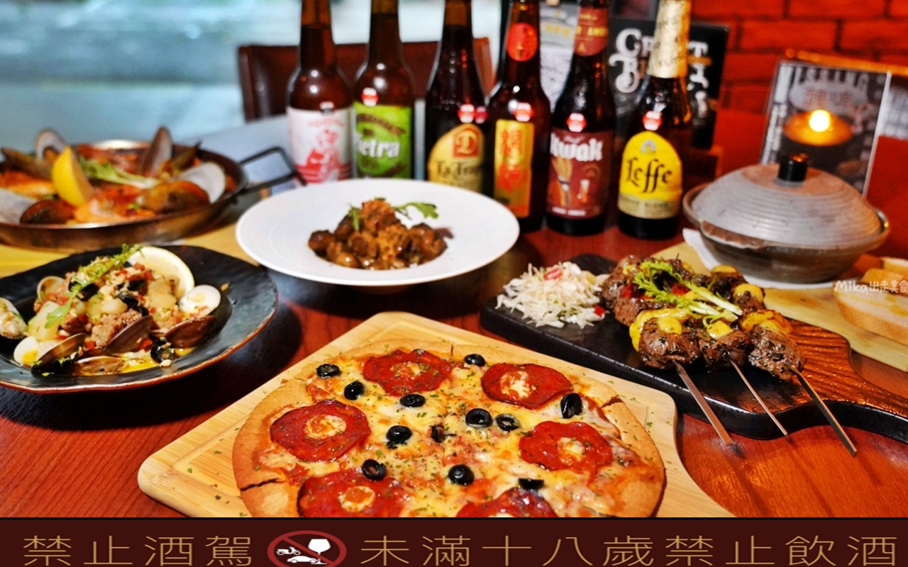 【台中】ABV Bar & Kitchen 地中海餐酒館 台中概念店｜台中 經典道地的西班牙菜，精釀啤酒搭配西班牙料理 醉 對味。