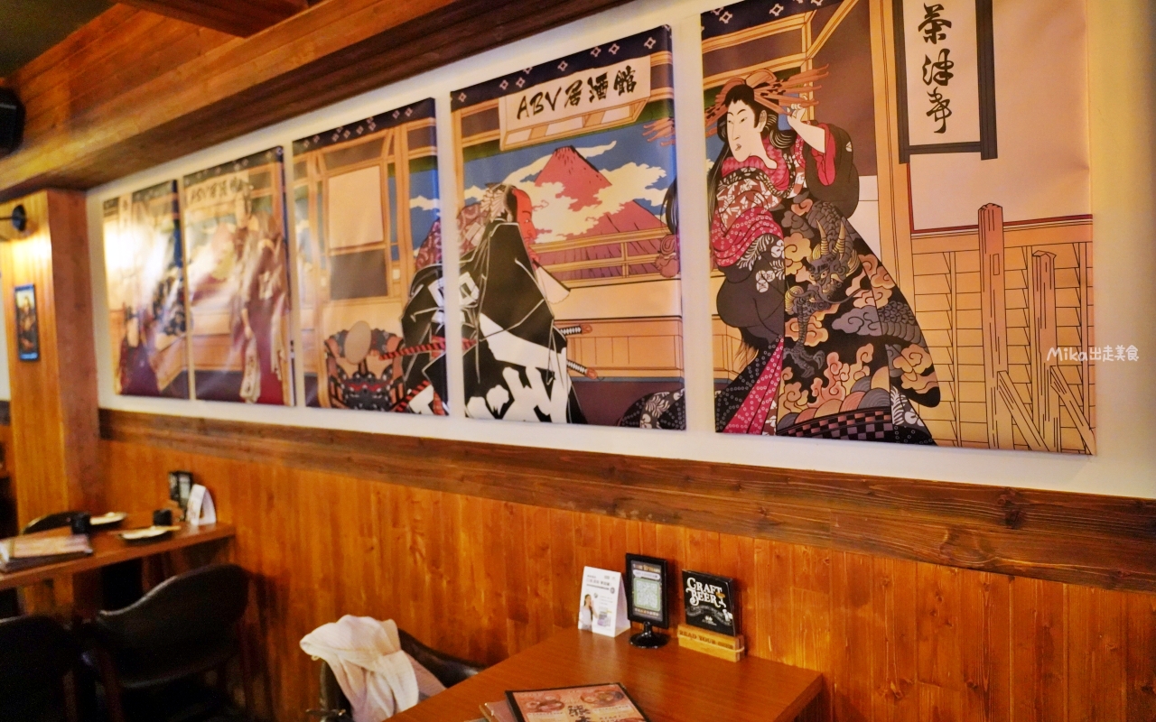【新竹】ABV Bar & Kitchen 日式居酒館 ｜全台唯一現場燒製稻草燒生魚片 復古昭和風格的日式居酒屋。