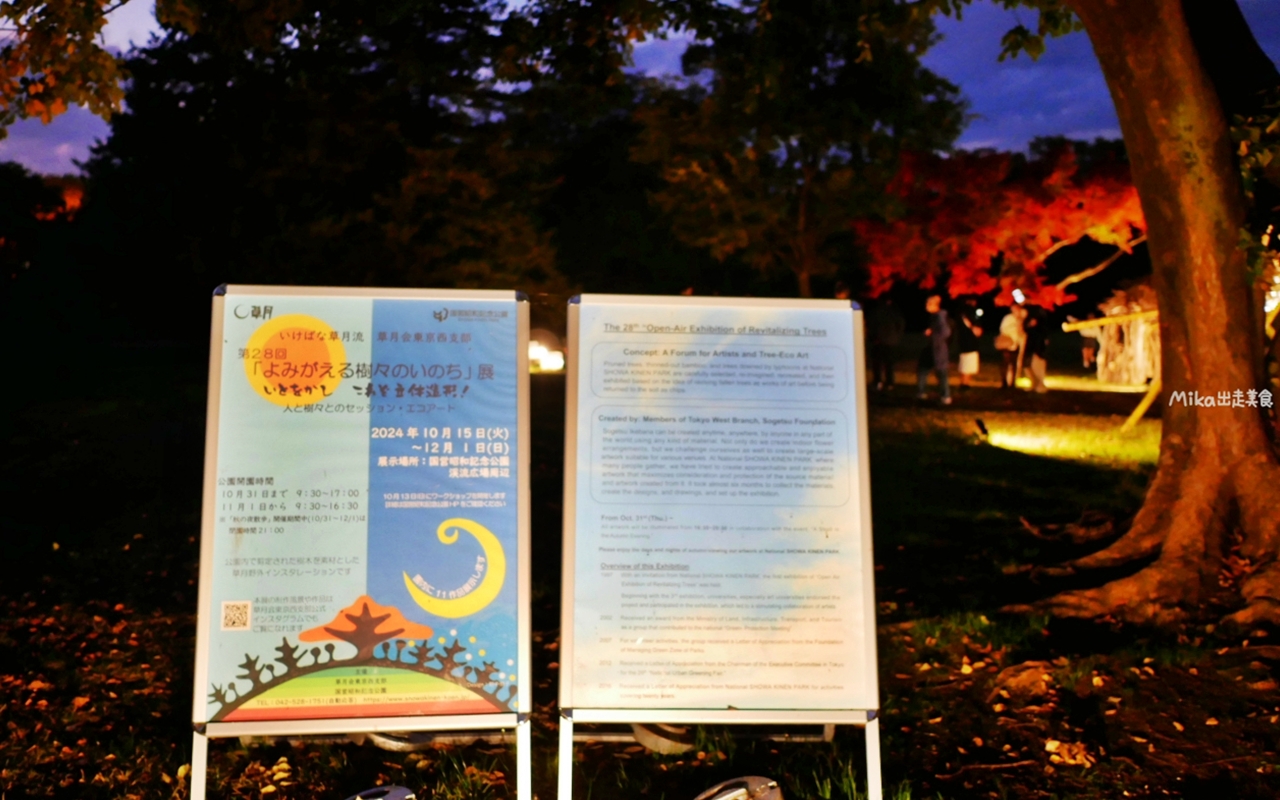 【東京】 國營昭和紀念公園｜東京賞楓景點推薦必去，期間限定 黃葉・紅葉祭＆秋夜散步，楓葉 銀杏 精彩燈光秀。