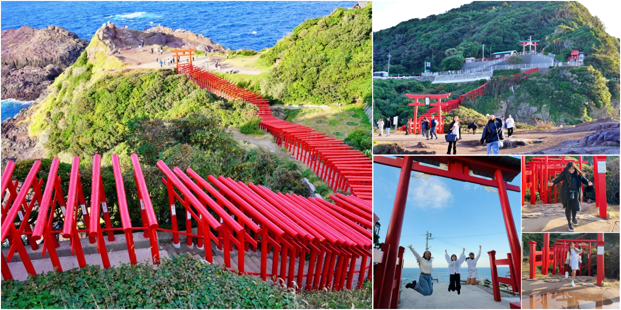 【日本】 山口 元乃隅神社｜日本絕景神社之一，123 座紅色的鳥居綿延至海邊，依山傍海很是壯觀。