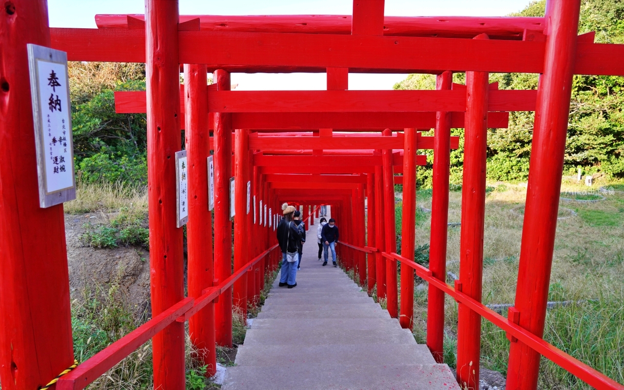 【日本】 山口 元乃隅神社｜日本絕景神社之一，123 座紅色的鳥居綿延至海邊，依山傍海很是壯觀。