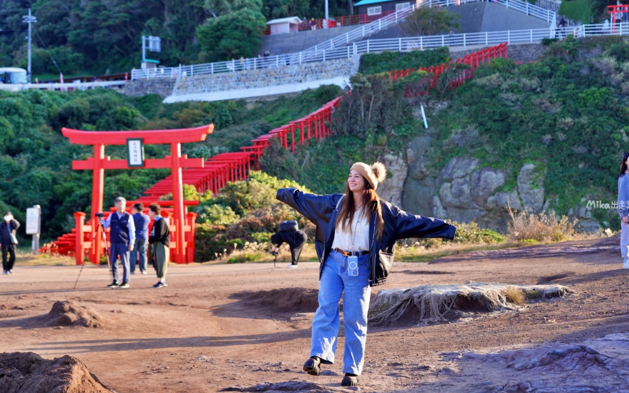 【日本】 山口 元乃隅神社｜日本絕景神社之一，123 座紅色的鳥居綿延至海邊，依山傍海很是壯觀。