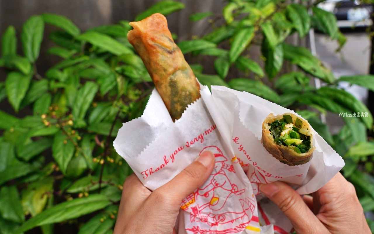 【宜蘭】 礁溪 龍潭春捲伯｜這家銅板美食 在地人氣小吃超推薦，宜蘭系蝦餅很特別，韭菜春捲真的好好吃。