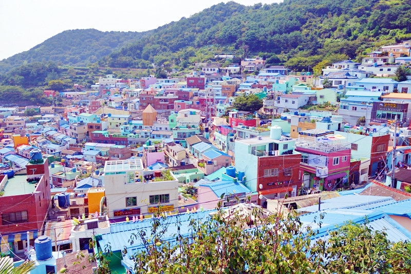 『韓國。釜山』 熱門打卡拍照地標  甘川文化村 〡穿越胡同的魚 小王子與狐狸 夢幻的韓國馬丘比丘｜2015年9月韓國釜山八天七夜自助行。